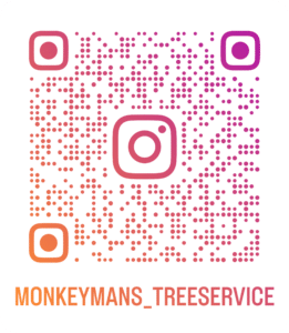 Monkeyman's Tree Service QR code for Instagram