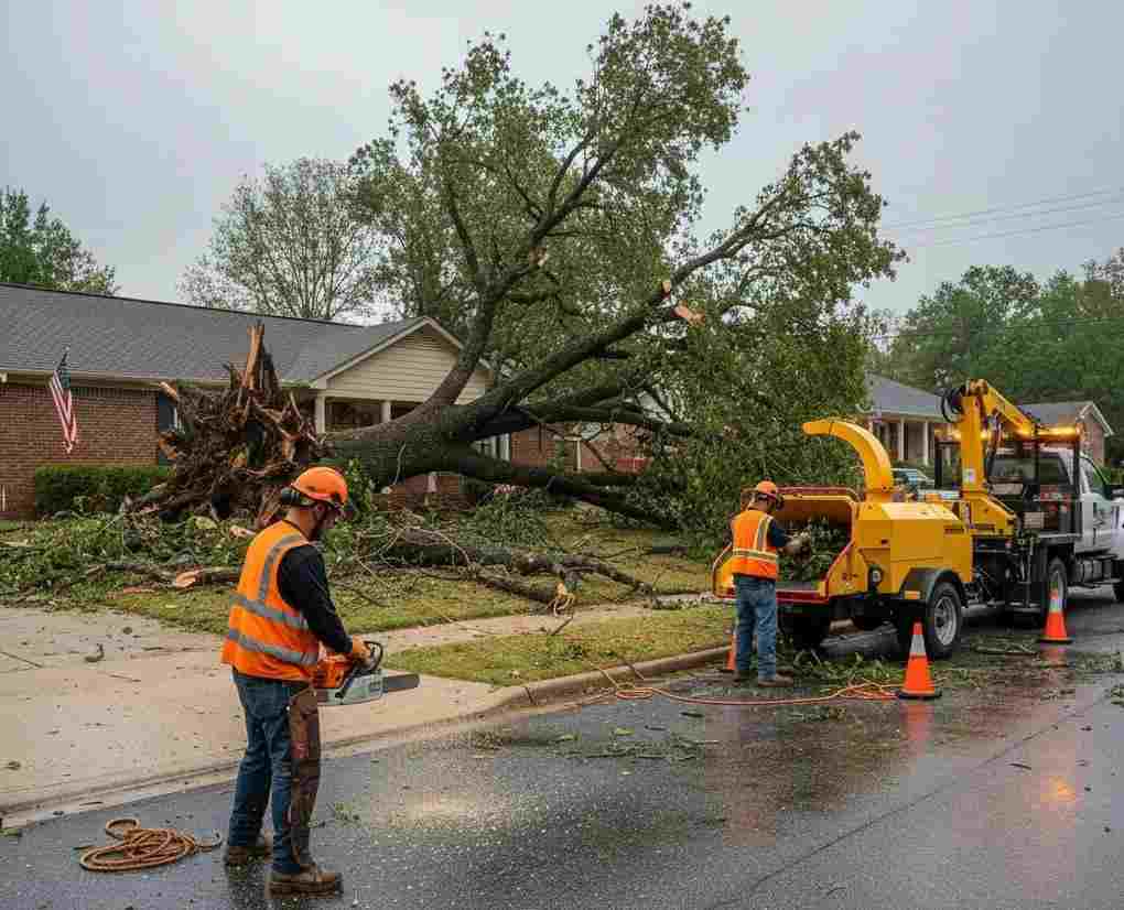 Storm Damage Tree Cleanup